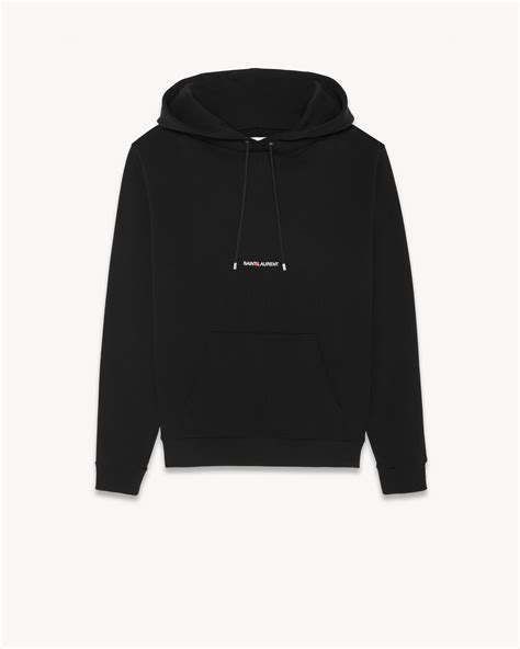 ysl black hoodie|farfetch st laurent hoodie.